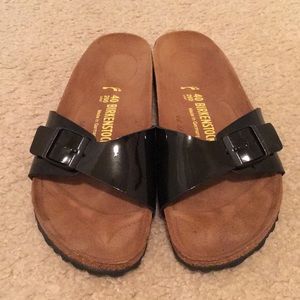 Black patent leather Birkenstock